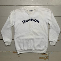 Reebok Vintage 90’s White and Navy Jumper