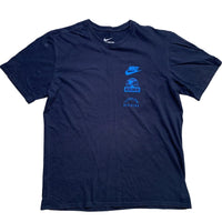 Nike Worldwide Navy and Blue T Shirt (M)