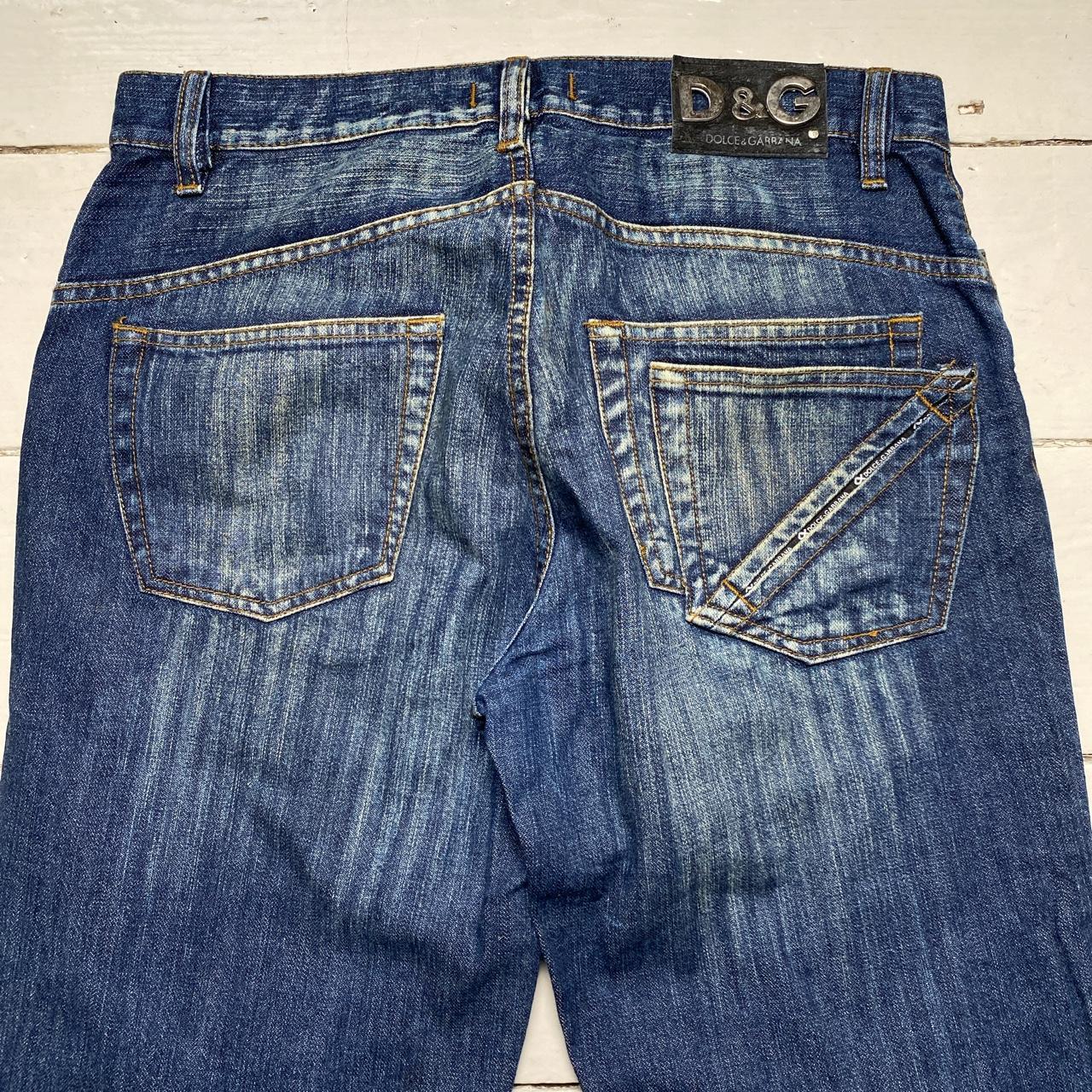 Dolce & Gabbana Navy Stonewash Jeans