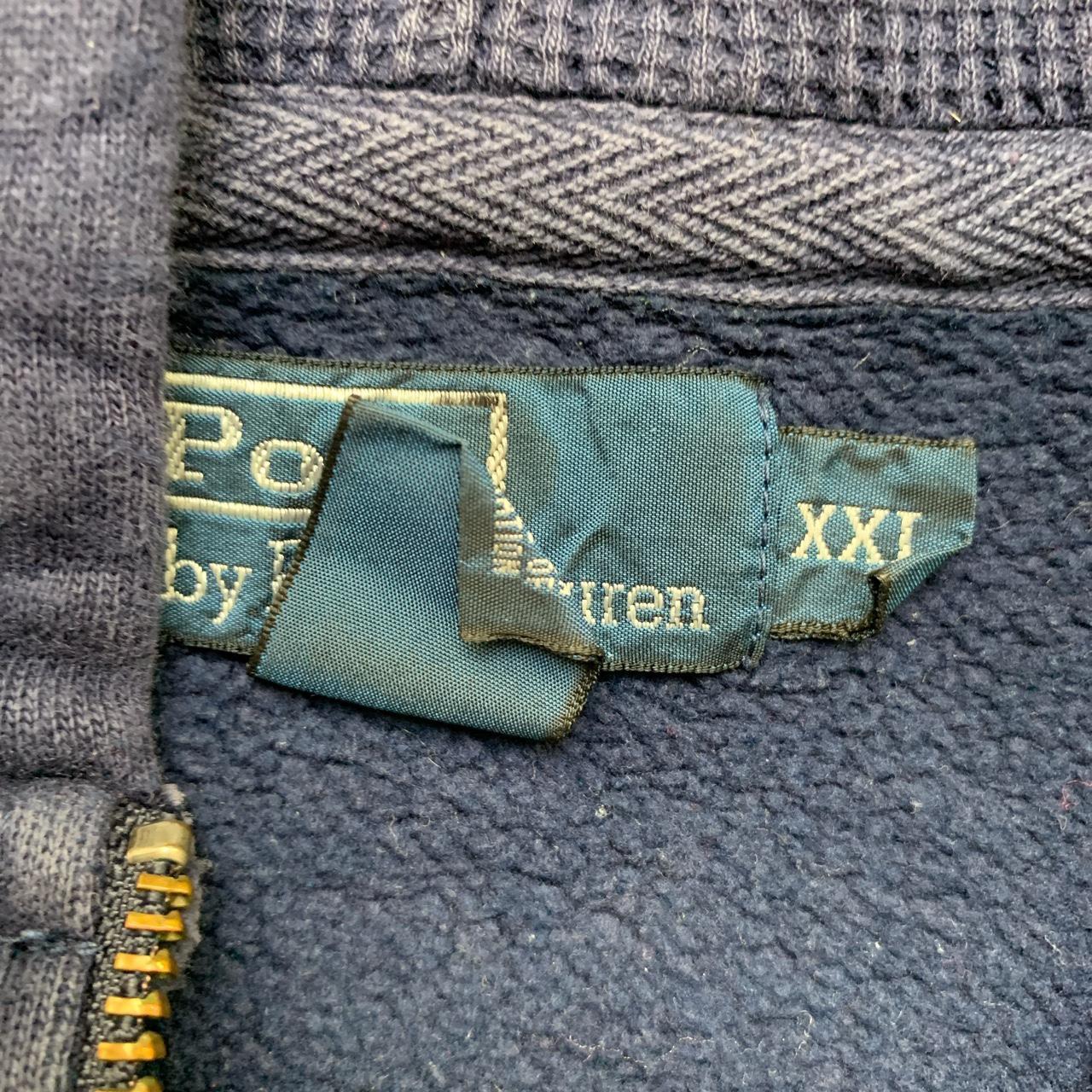 Ralph Lauren Polo Navy and Yellow Pony Hoodie (2XL)