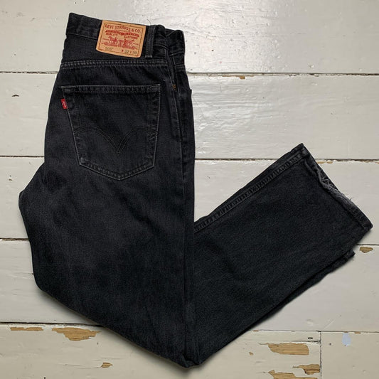 Levis 505 Black Straight Jeans