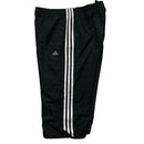 Adidas Black and White 3 Stripe Shell Trackpant Shorts (M)