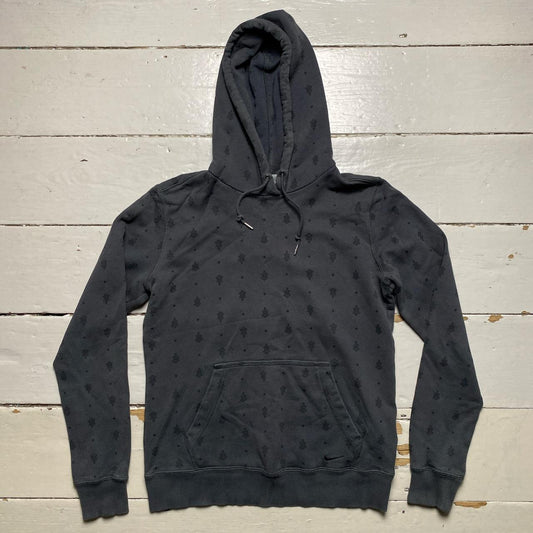 Nike Athletic Department Vintage Hoodie Grey with repeat print