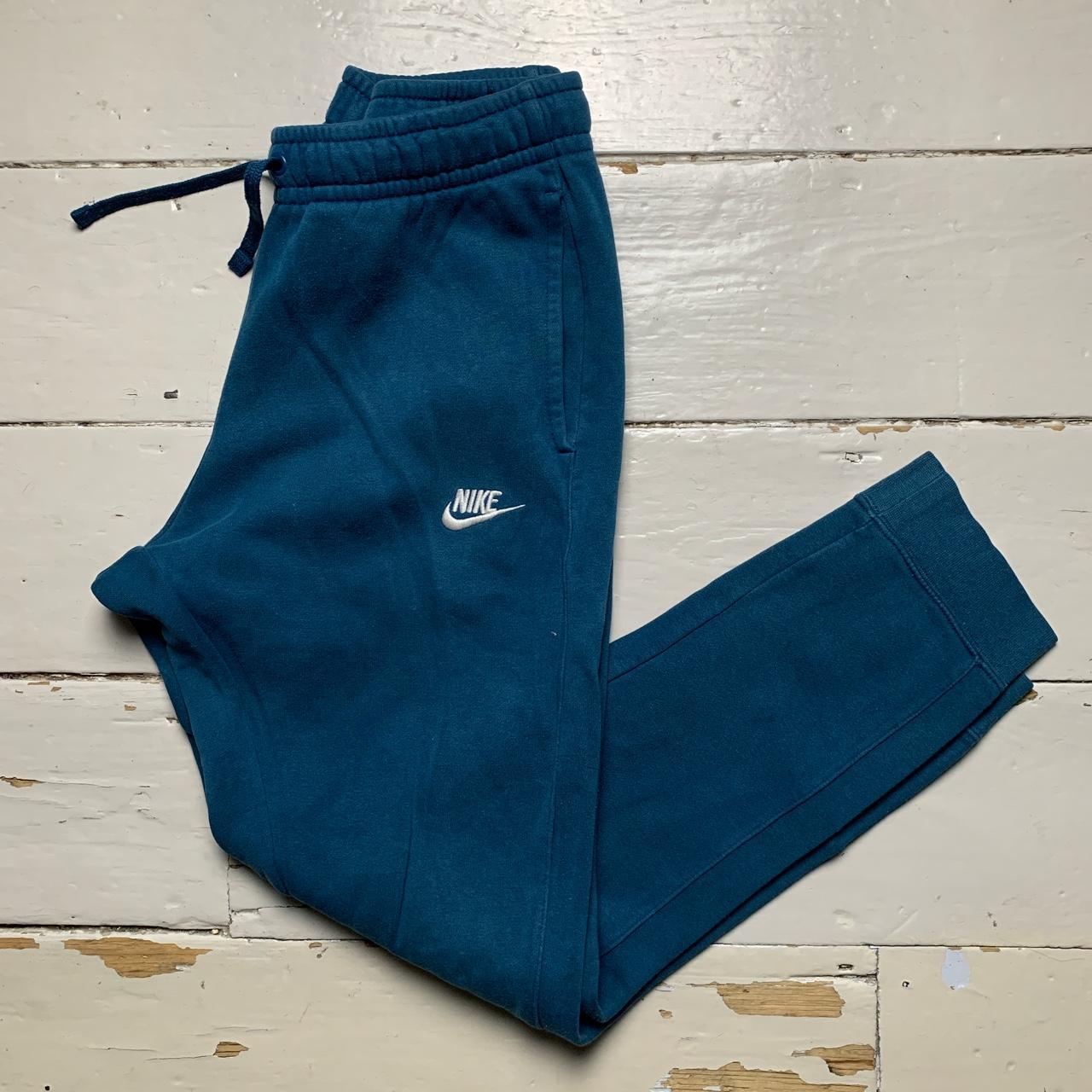 Nike Swoosh Blue and White Joggers 🌊 In good condition