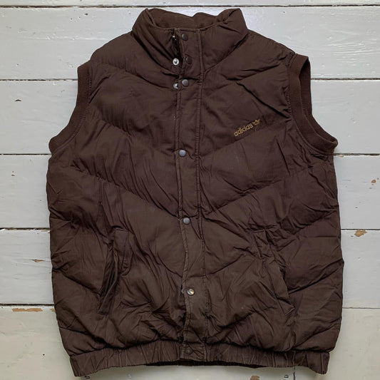 Adidas Brown Vintage Gilet