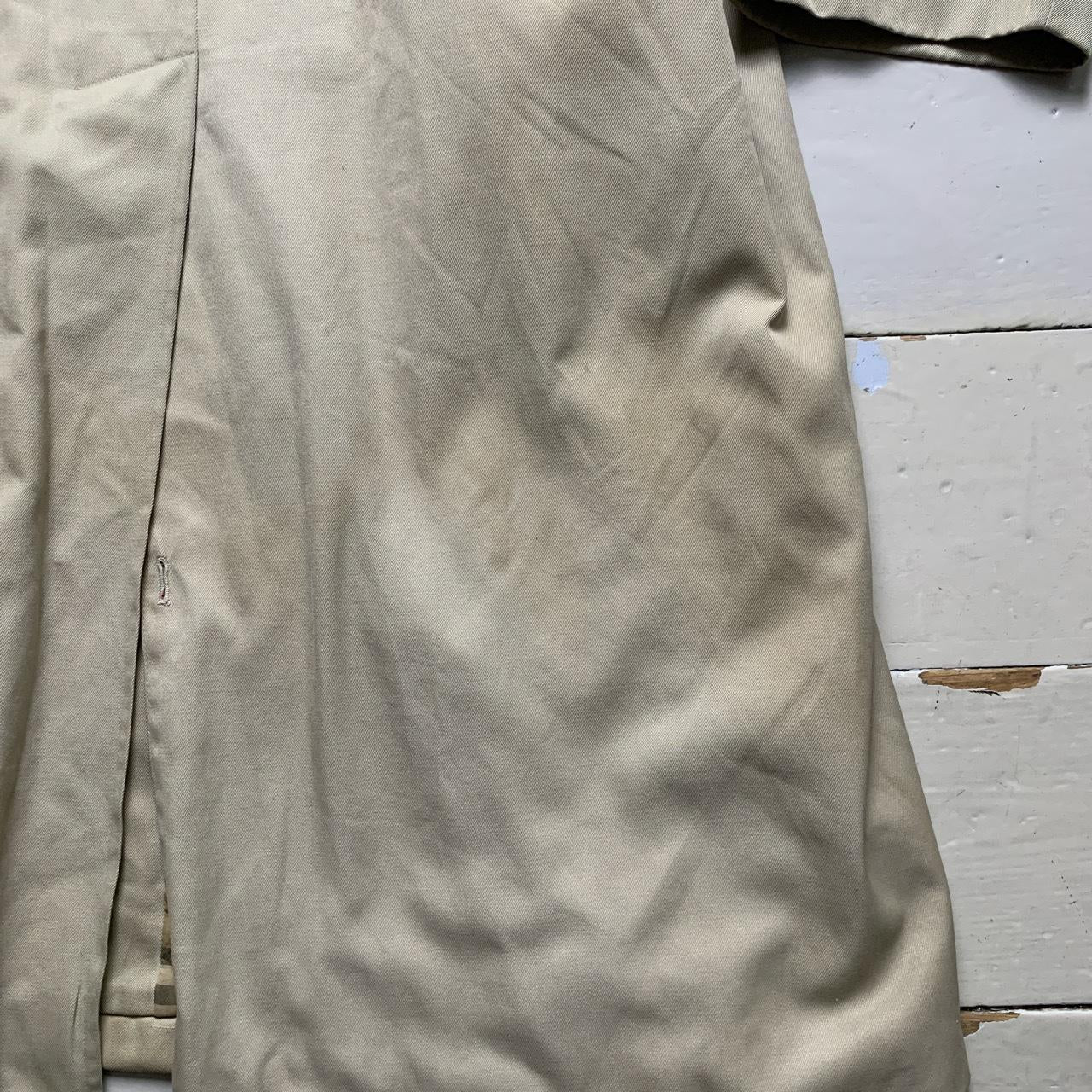 Burberry Burberrys Vintage Cream Trench Coat with Belt