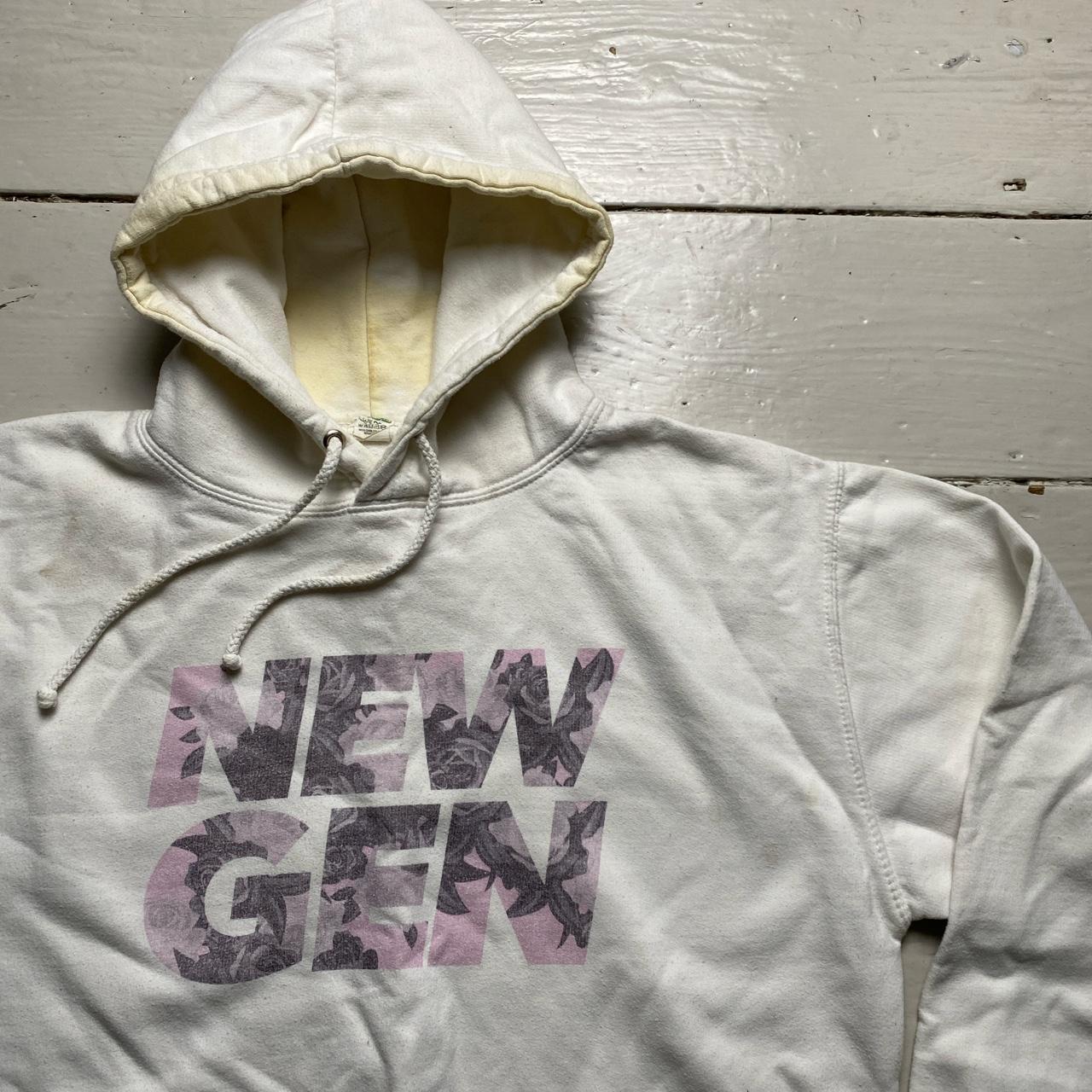 New Gen Record Label White Hoodie