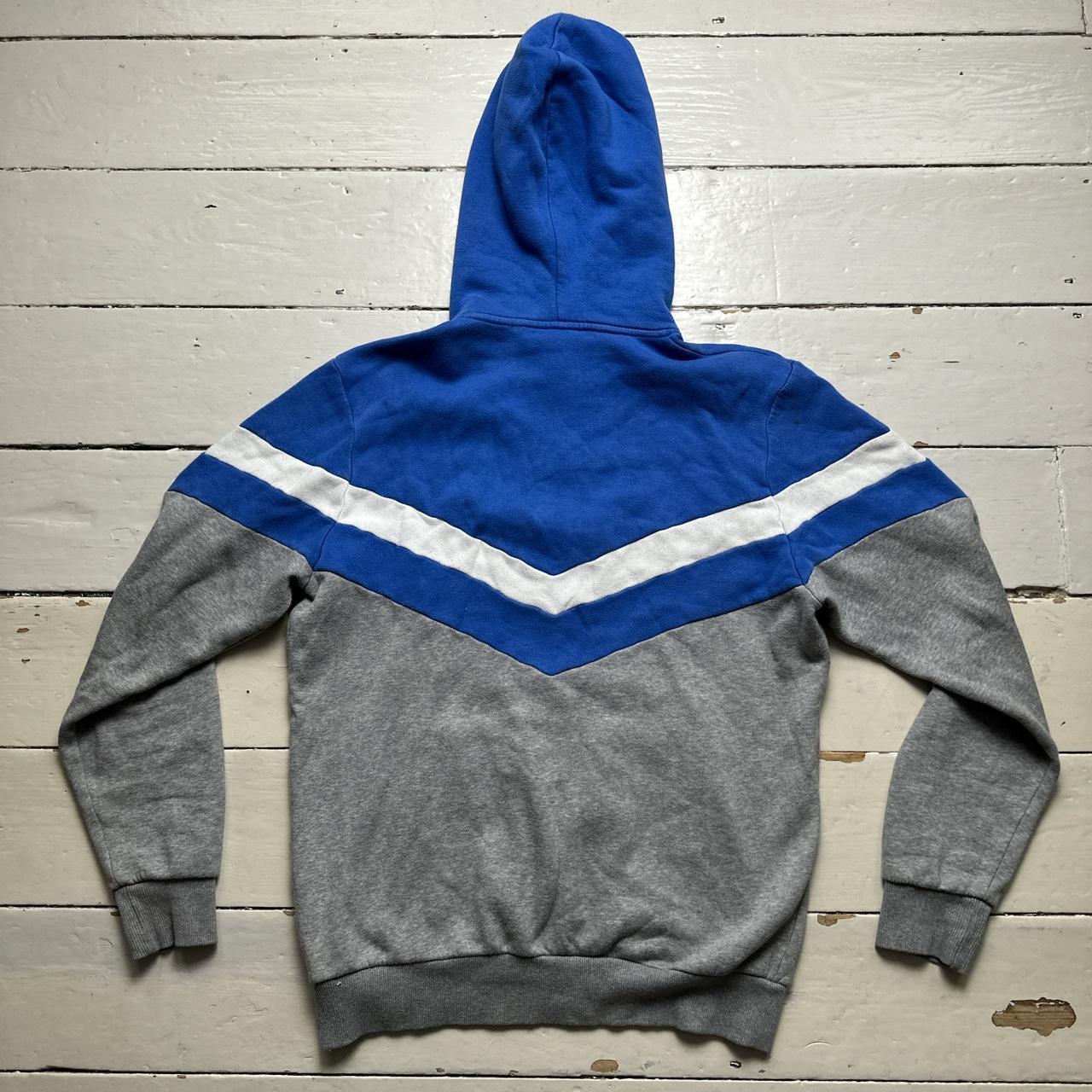 Trapstar Irongate Blue White and Grey Hoodie