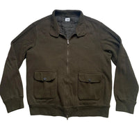 CP Company Vintage Khaki Green Zip Jumper (2XL)