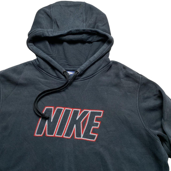 Nike Club Stitch Black Red and White Hoodie (M)
