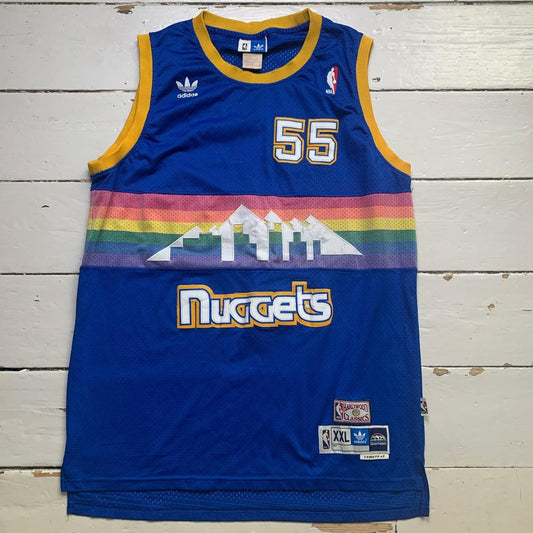 Denver Nuggets Adidas Vintage NBA Basketball Vest Jersey Mutombo