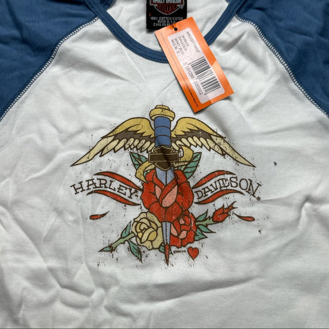 Harley Davidson Vintage Womens Vest T Shirt (S/M)