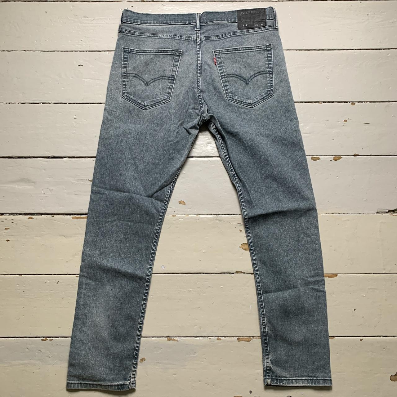 Levis 512 Grey Stonewash Jeans