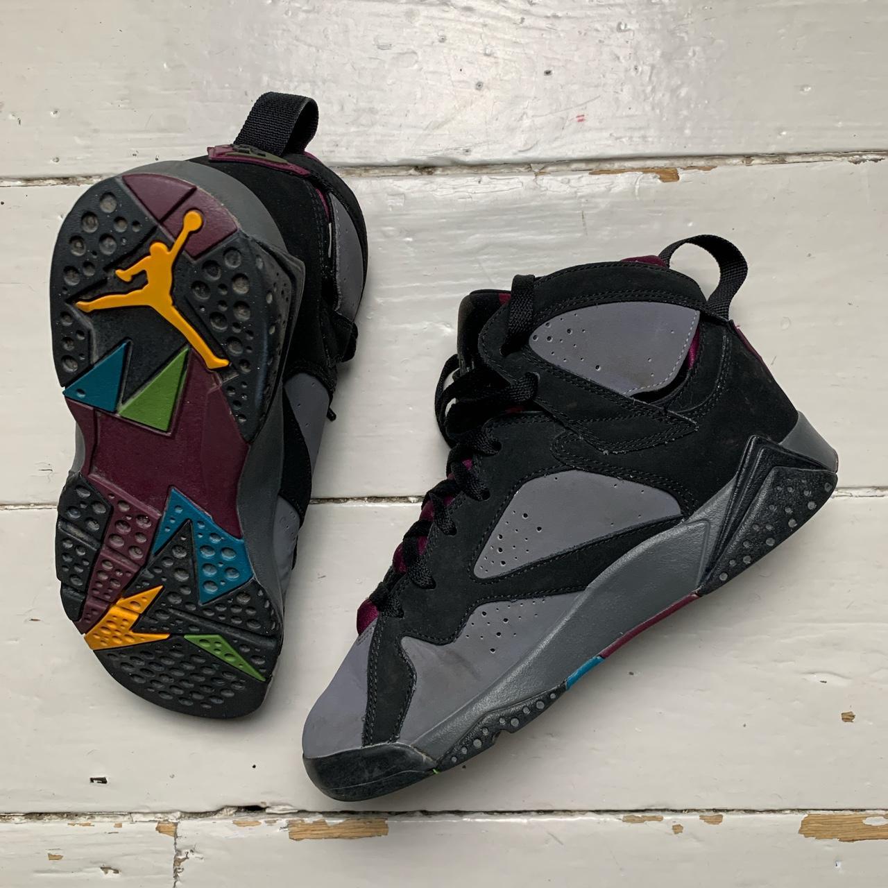 Jordan 7 Bordeaux Grey Black and Purple