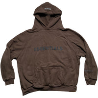 Essentials Fear of God Brown and Black Baggy Hoodie (M)