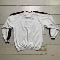 Reebok Vintage 90’s White Navy and Red Jumper