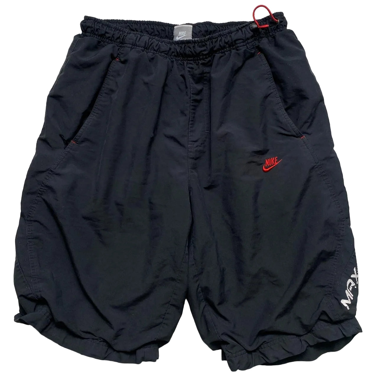Nike Air Max LTD Black and Red Shell Track Pant Shorts (L)