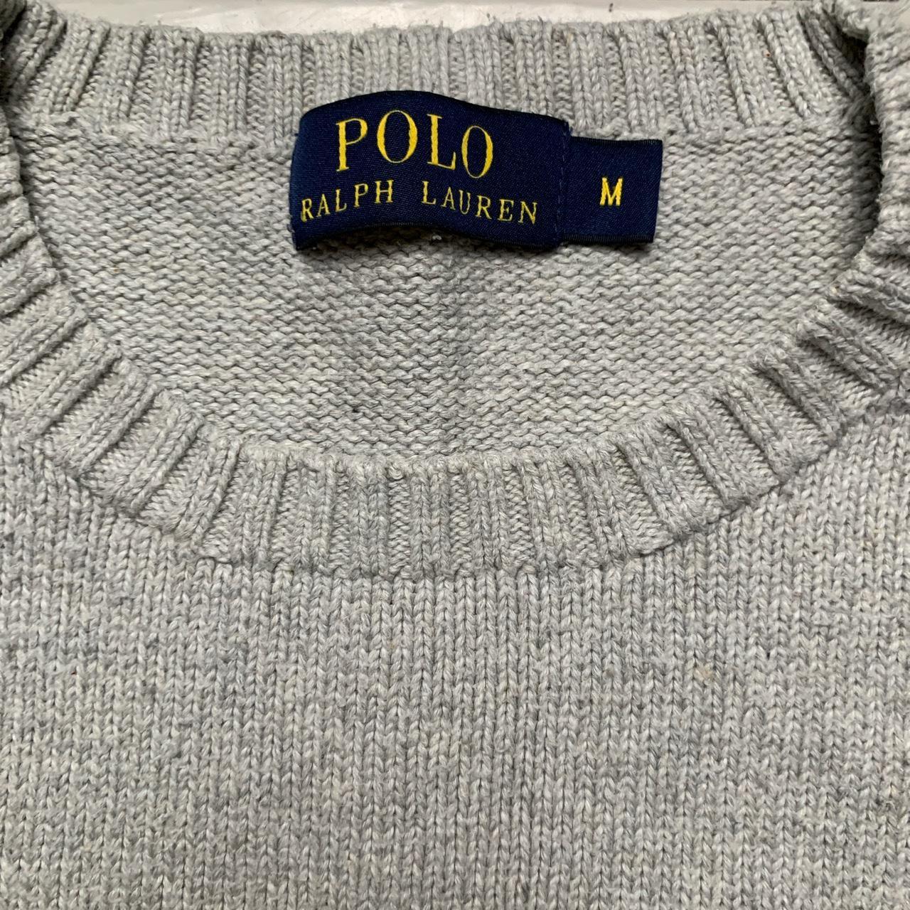 Polo Ralph Lauren Grey and Navy Jumper