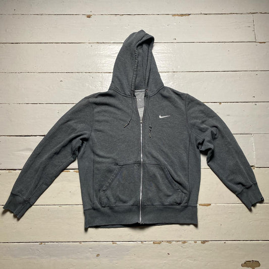 Nike Athletic Department Swoosh Hoodie Grey and White