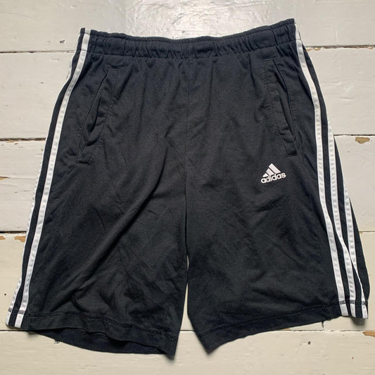 Adidas Essentials Black and White Shorts