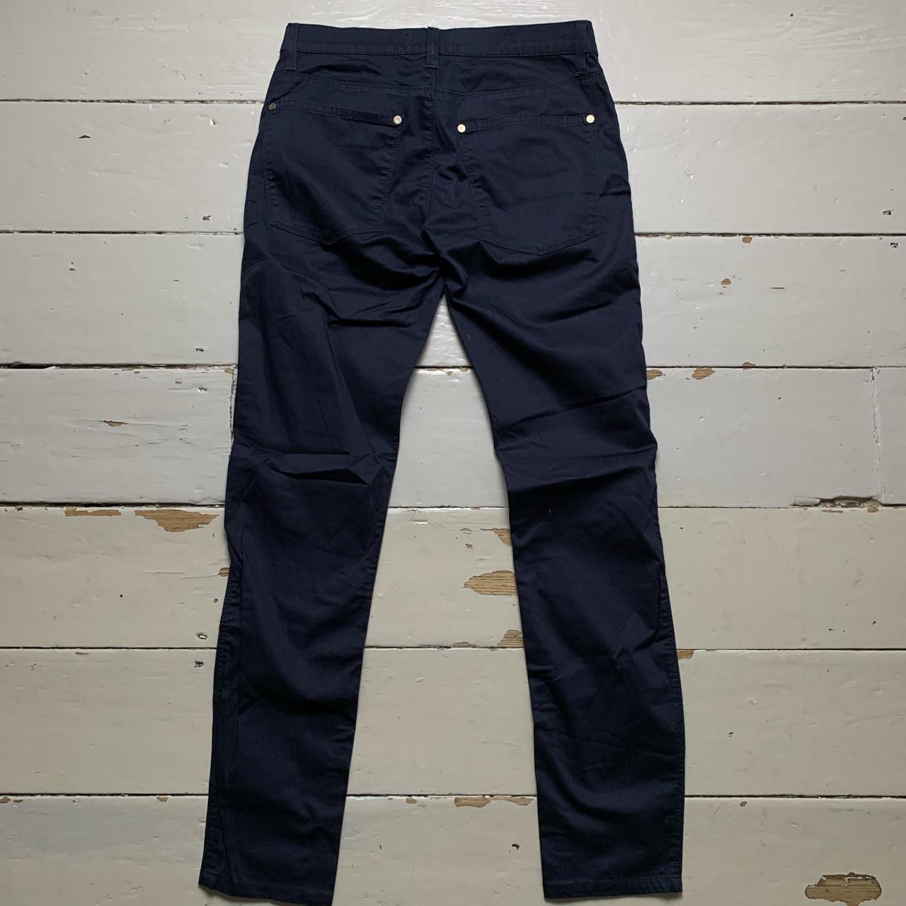 Acne Studios Max Satin Blue Jean Trousers