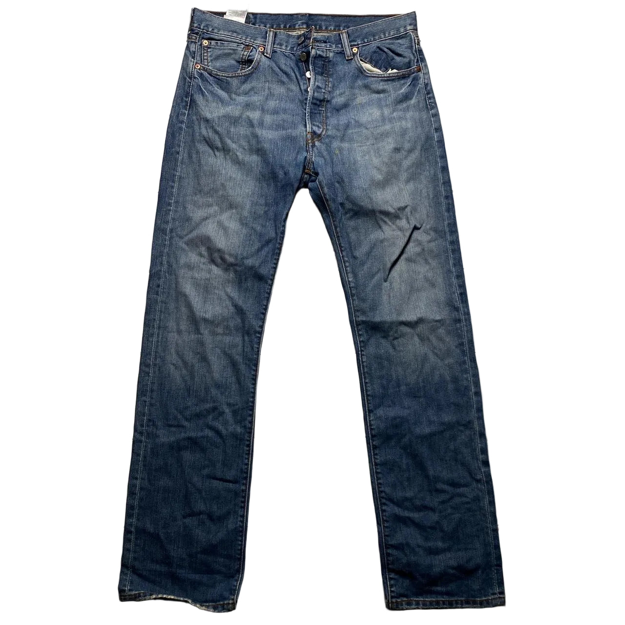 Levis 501 Vintage Baggy Light Blue Jeans (34W)
