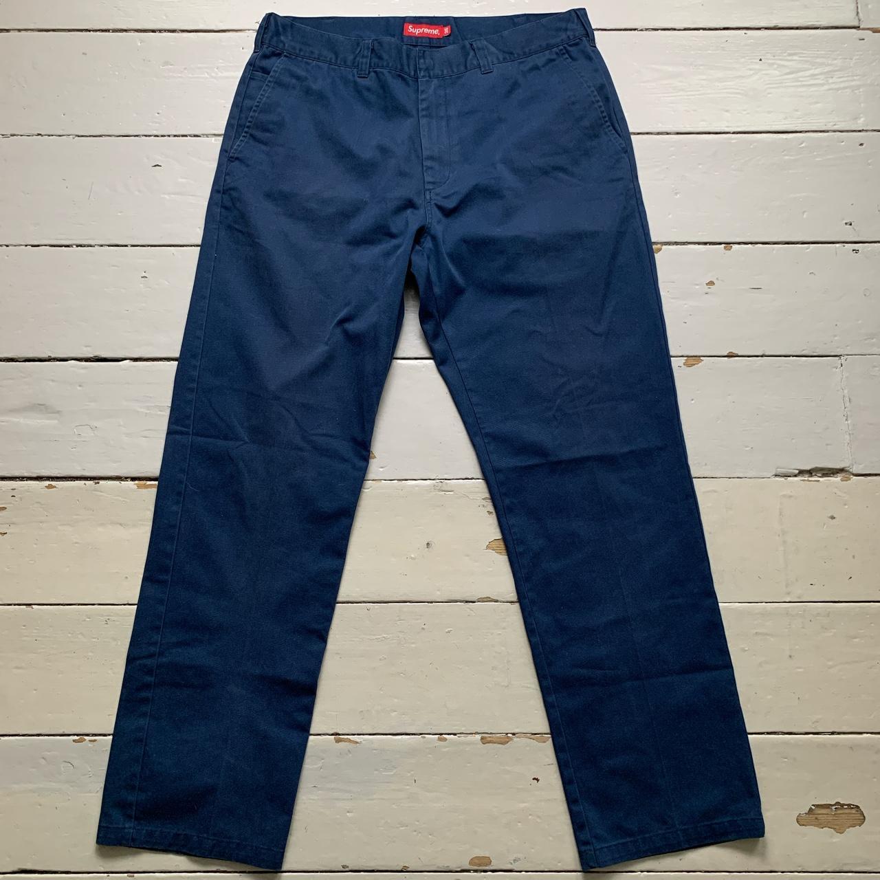 Supreme Work Pant Trousers Black Navy and Cream