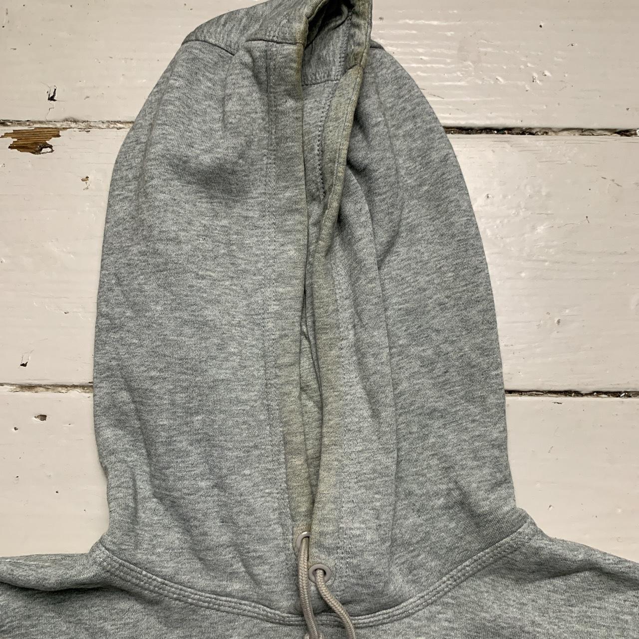 Nike Club Spellout Grey and White Hoodie