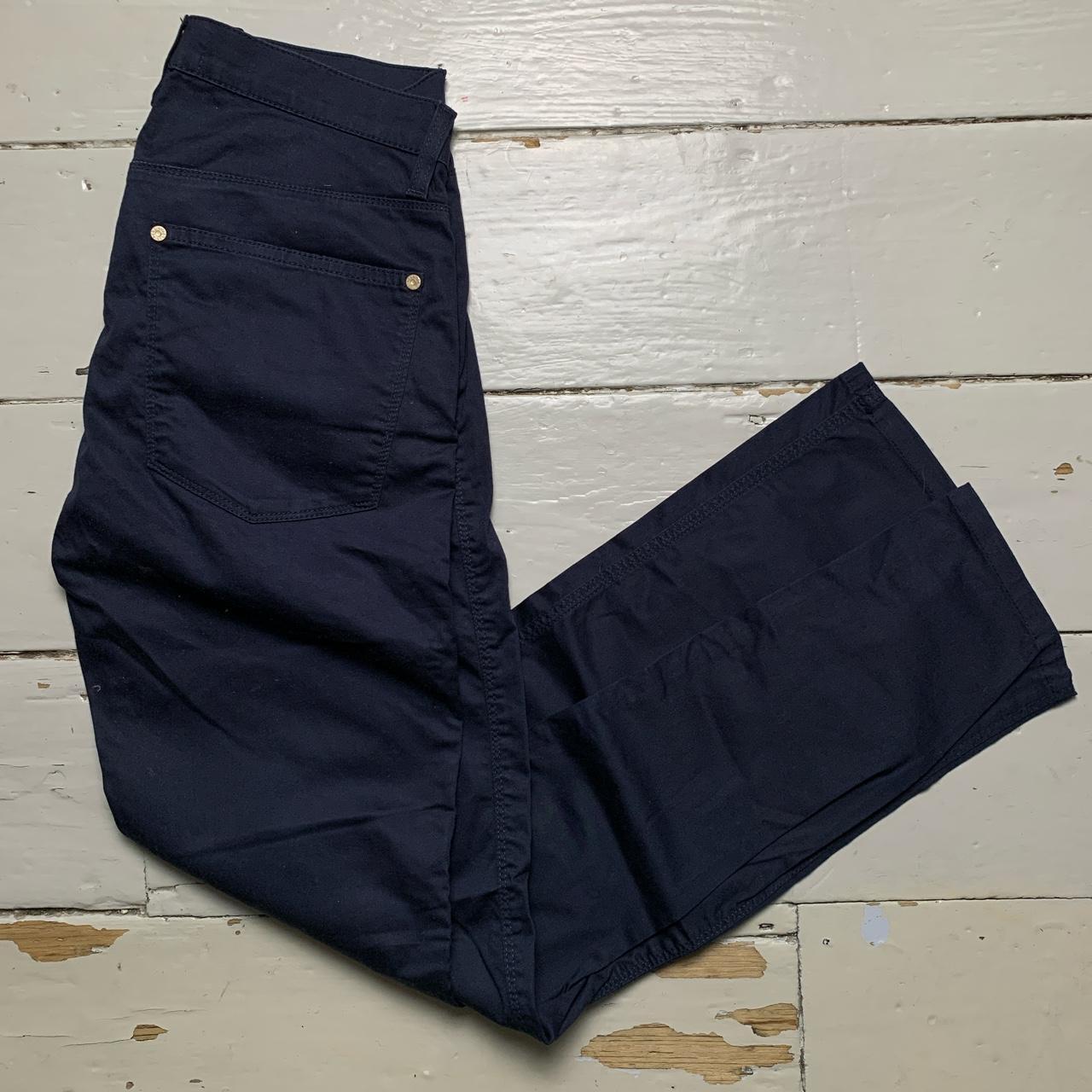 Acne Studios Max Satin Blue Jean Trousers