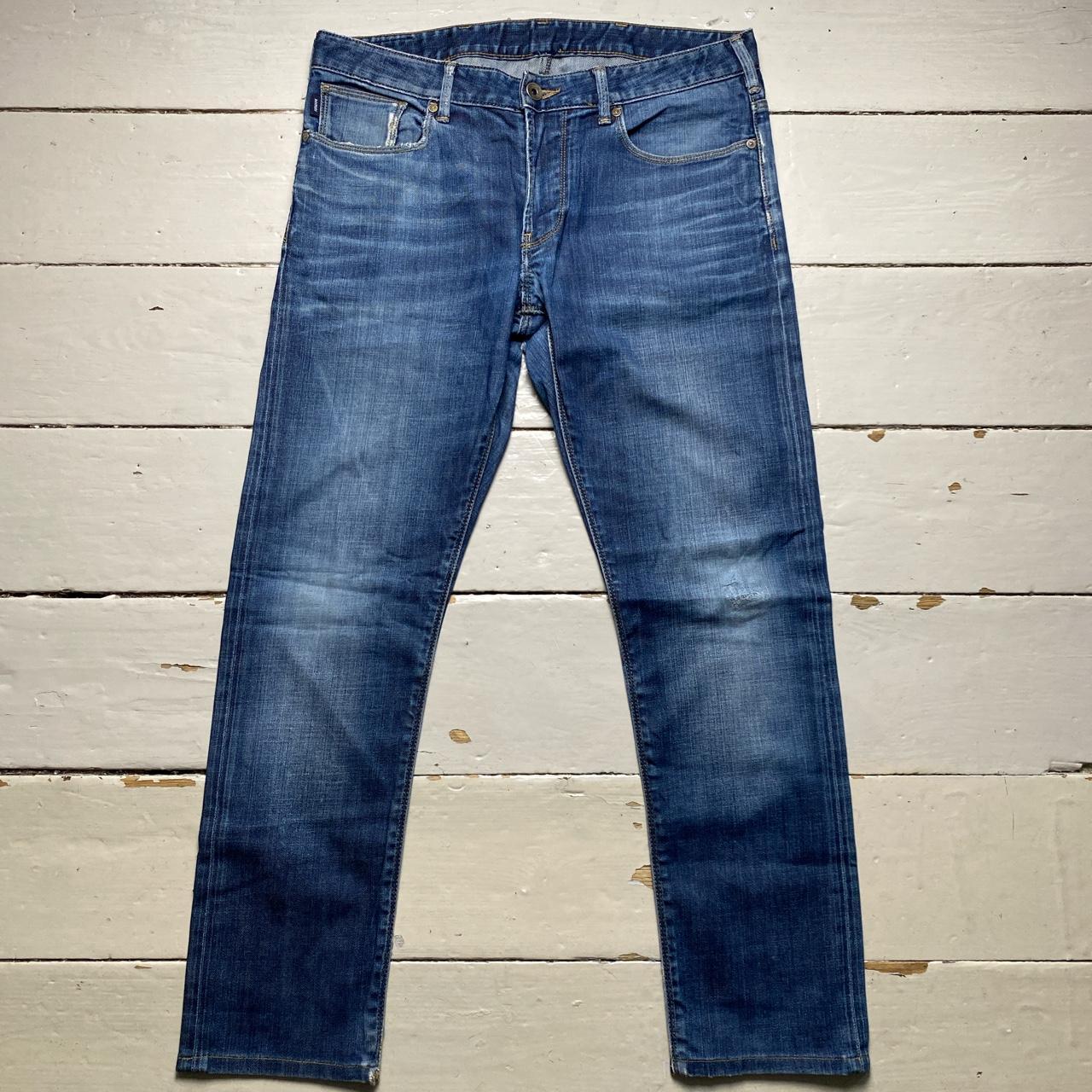 Armani J06 Vintage Navy Stonewash Jeans