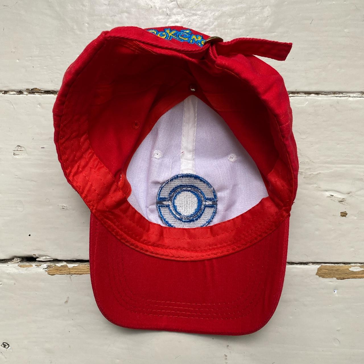 Pokemon Vintage Red and White Cap