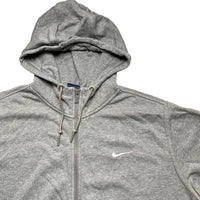 Nike Swoosh Grey and White Hoodie (XL)