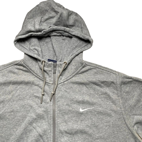 Nike Swoosh Grey and White Hoodie (XL)