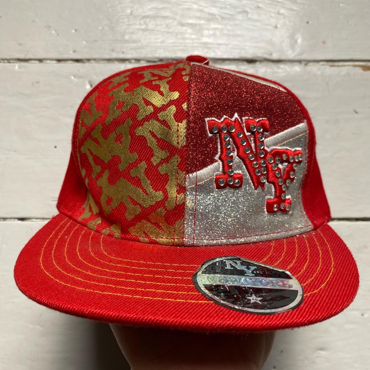 New York Vintage Red Fitted Cap