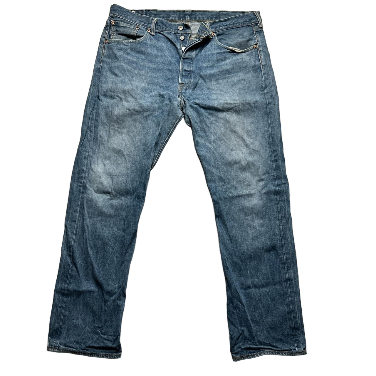 Levis 501 Navy Blue Jeans (38W)