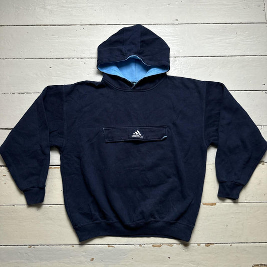 Adidas Equipment Vintage Navy and White Skidoo Hoodie