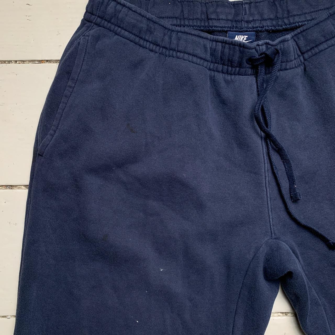 Nike Club Contrast Stitch Navy and White Joggers