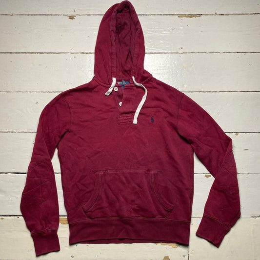 Polo Ralph Lauren Burgundy and Navy Pony Hoodie