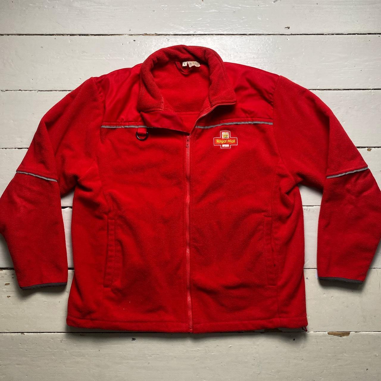 Royal Mail Fleece Red Reflective Zip Jumper