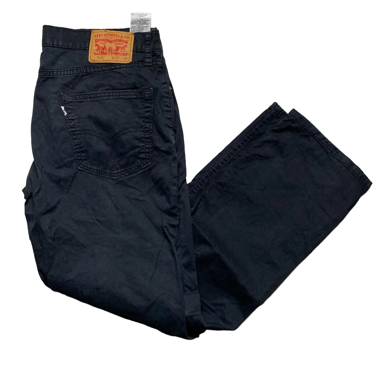 Levis 514 Black Baggy Trouser Jeans (32W)