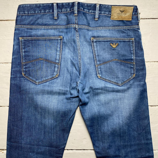 Armani J06 Vintage Navy Stonewash Jeans