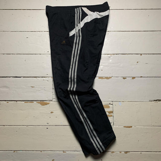 Adidas Clima Lite Baggy Shell Track pant Bottoms Black and White