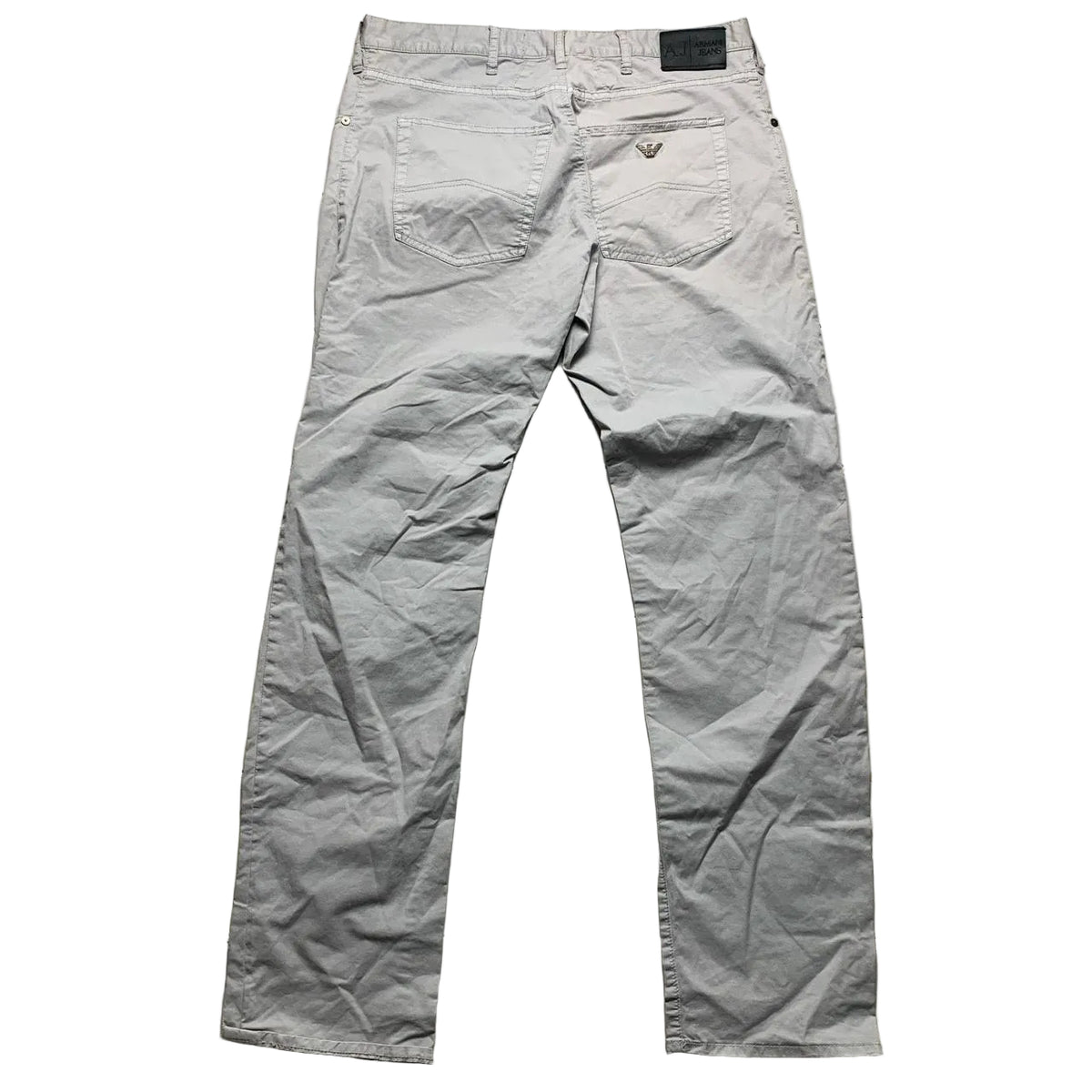 Armani Vintage J45 Regular Fit Silver Jean Trousers