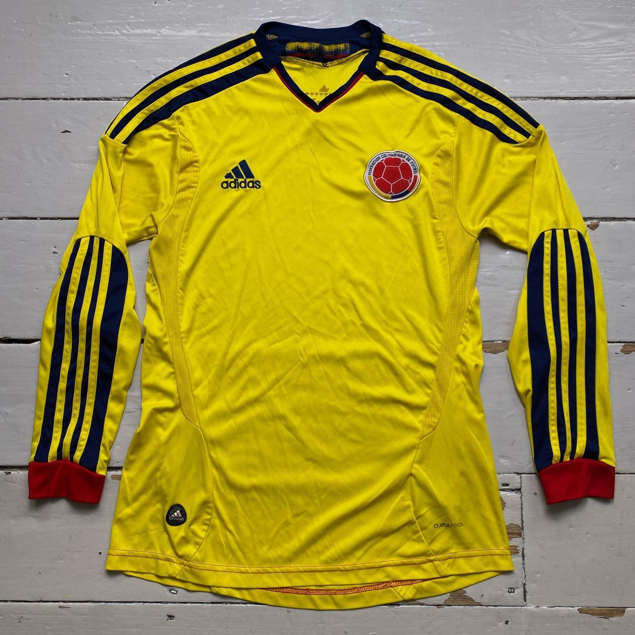 Adidas Colombia Yellow Long Sleeve Football Jersey