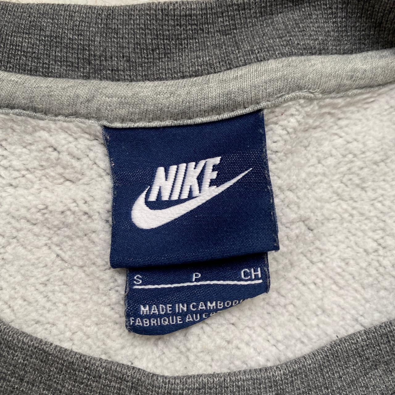 Nike Swoosh Grey and White Jumper