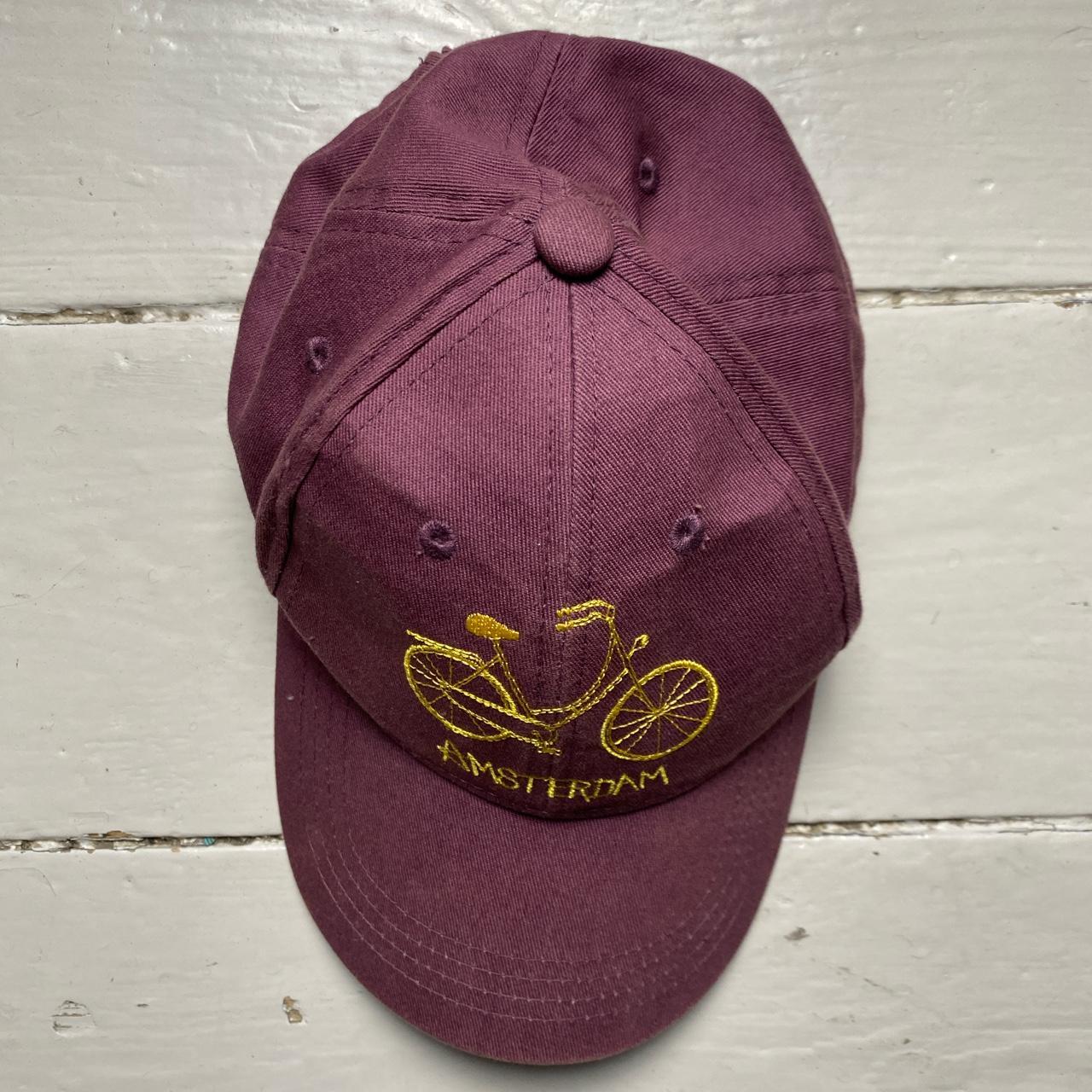 Amsterdam Burgundy and Yellow Cap