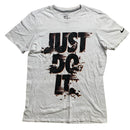 Nike Just Do It White and Black T Shirt (S)