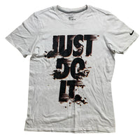 Nike Just Do It White and Black T Shirt (S)