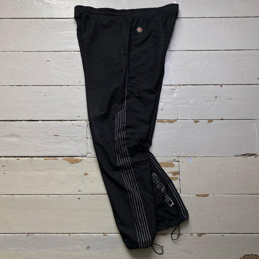 Adidas Clima 365 Baggy Track Pant Shell Black and Orange Bottoms