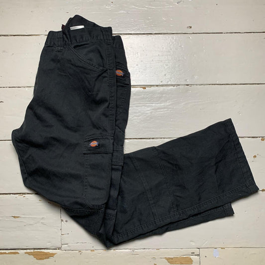 Dickies Black Cargo Combat Trousers